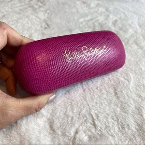 Lilly Pulitzer Pink Hard Case Eyeglasses Case